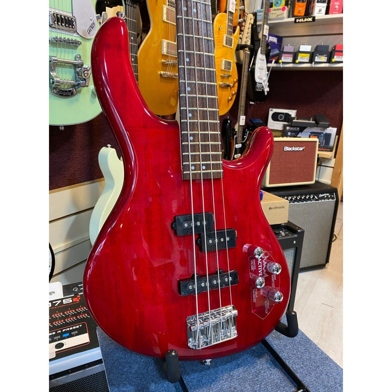 Cort Action Bass Plus, Trans Red, 2 Band Active EQ, 4 String.