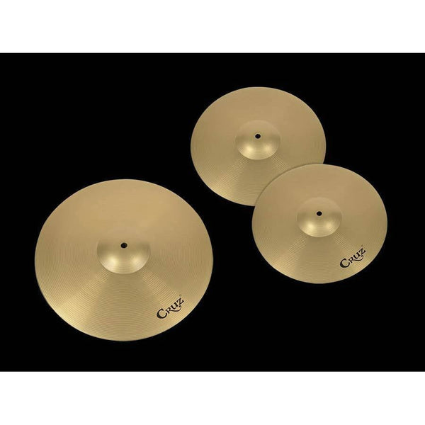 Cruz Basic Series Cymbals Set,  BSET-1418, 14" Hi Hats, 18" Crash / Ride