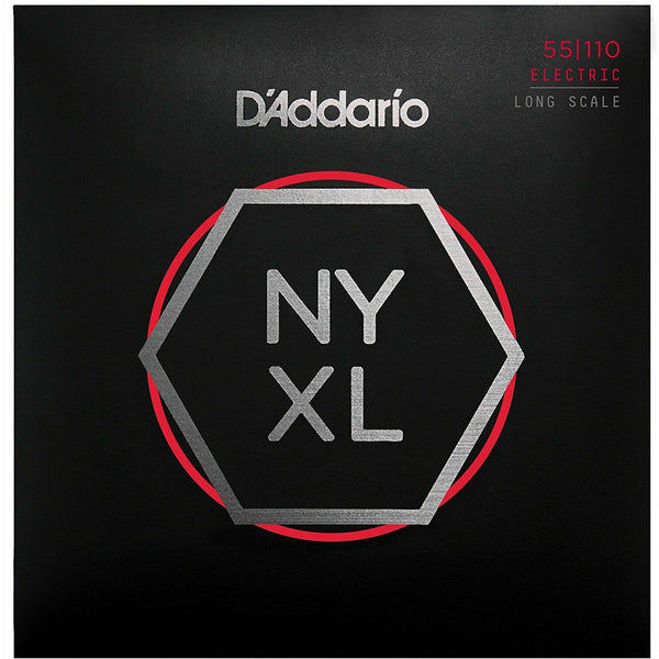 Bass Strings By D'Addario NYXL55110, Set Long Scale, Heavy, 55-110