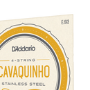 Cavaquinho Medium Gauge Strings, 4 String Set, D'Addario EJ93 Stainless Steel