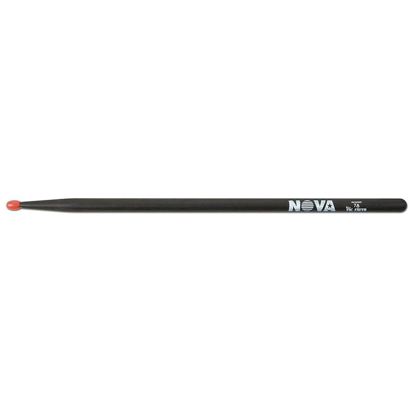 Nova Drum Sticks By Vic Firth  VF-N7ANB Black 7A Nylon Tip 1PAIR