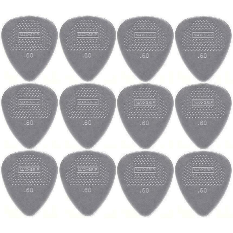 2 PACKS Dunlop 449P.60 Nylon Max Grip Guitar Pick Player Pack, 24 PICks