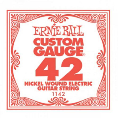 Ernie Ball .42 Nickel Wound Custom Gauge Guitar Single Strings