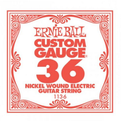 Ernie Ball .36 Nickel Wound Custom Gauge Guitar Single Strings