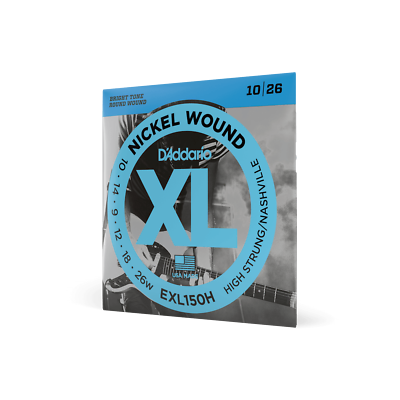 Nashville Tuning Electric Strings By D'Addario. EXL150H 10-26, Nickel Wound,