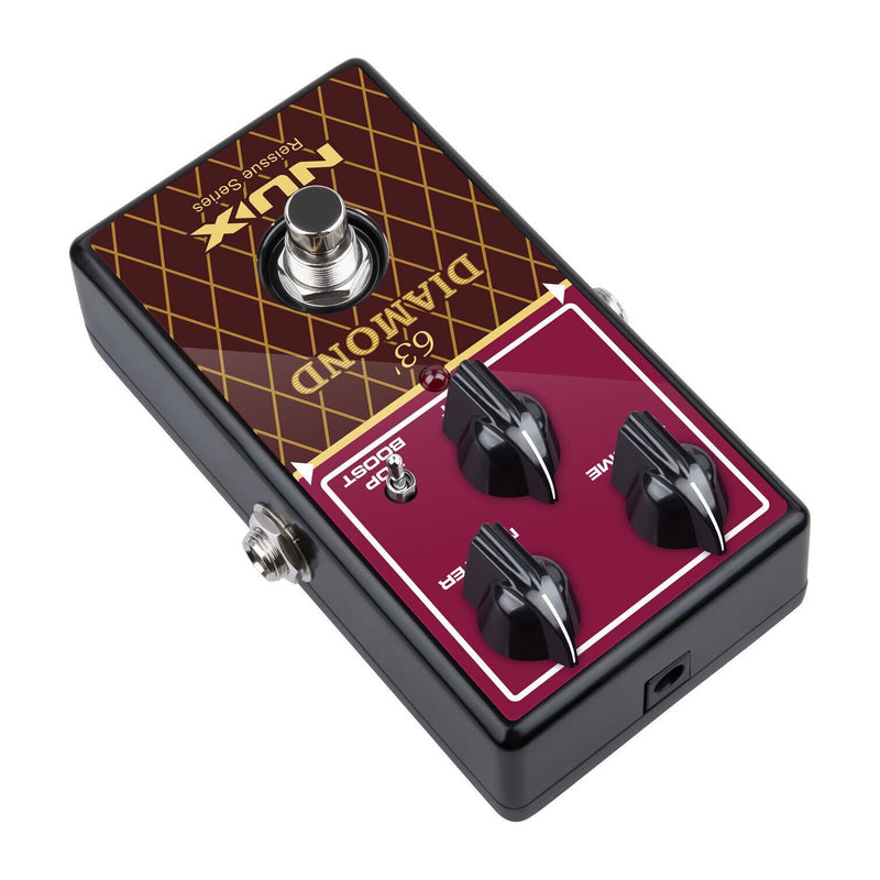 NUX 63 Diamond Overdrive Pedal, British 60's Overdrive Sounds. P/N:- 173.237UK