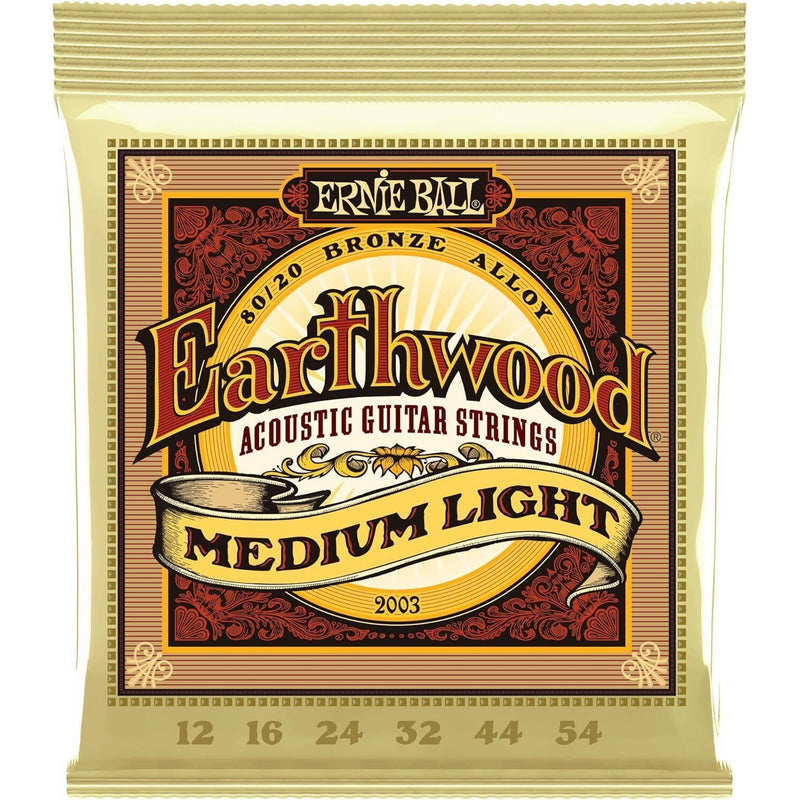 Ernie Ball Earthwood Mediu Light .012-.054 Acoustic 80/20 Guitar Strings! (2003)