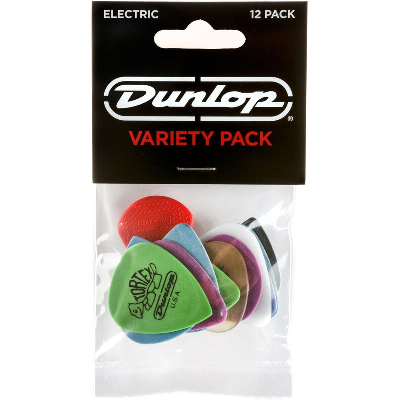 'Electric' Guitar Pick Variety 12 Pack By Dunlop. P/N:- PVP113