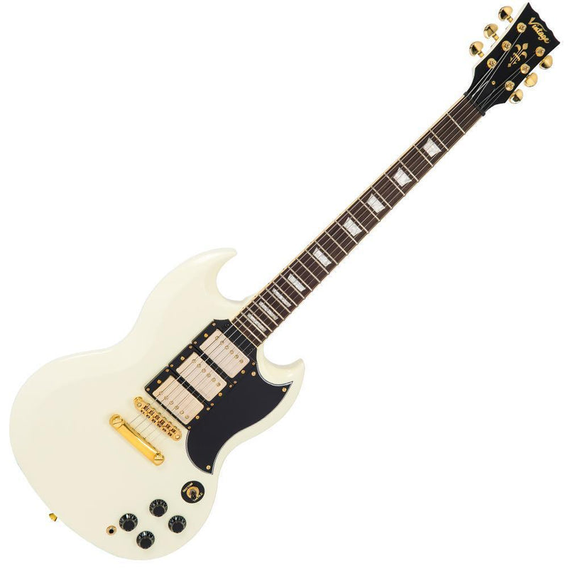 Vintage VS63 ReIssued Electric Guitar ~ Vintage White  P/N:- VS63VW