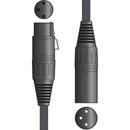 Microphone Lead By Citronic, Retro Braided XLRF-XLRM - Black 6m p/n:-190.268UK