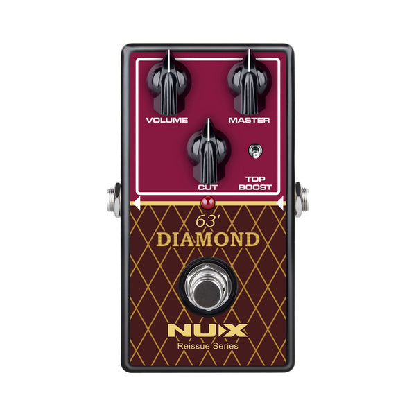 NUX 63 Diamond Overdrive Pedal, British 60's Overdrive Sounds. P/N:- 173.237UK