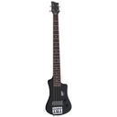 Hofner HCT-SHB Shorty Electric Travel Bass, Black Finish