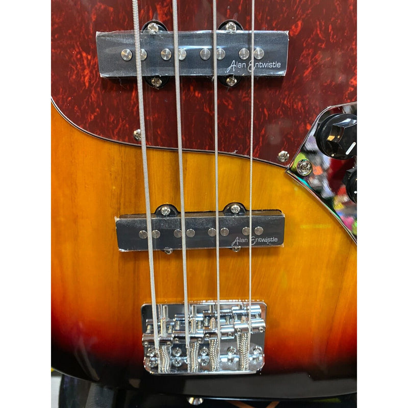 Vintage V49 Coaster Series 4-String Bass Guitar Pack ~ Vintage Sunburst