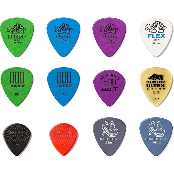 'Electric' Guitar Pick Variety 12 Pack By Dunlop. P/N:- PVP113