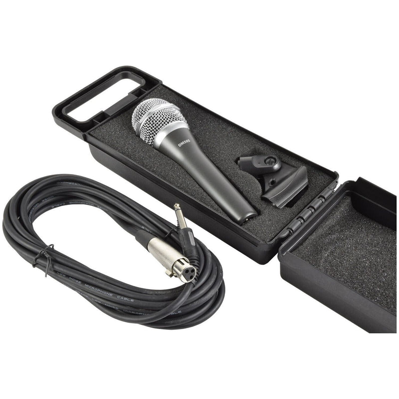 Vocal Microphone By Citronic, DM50S Neodymium Dynamic Mic + Case + Clip + Lead