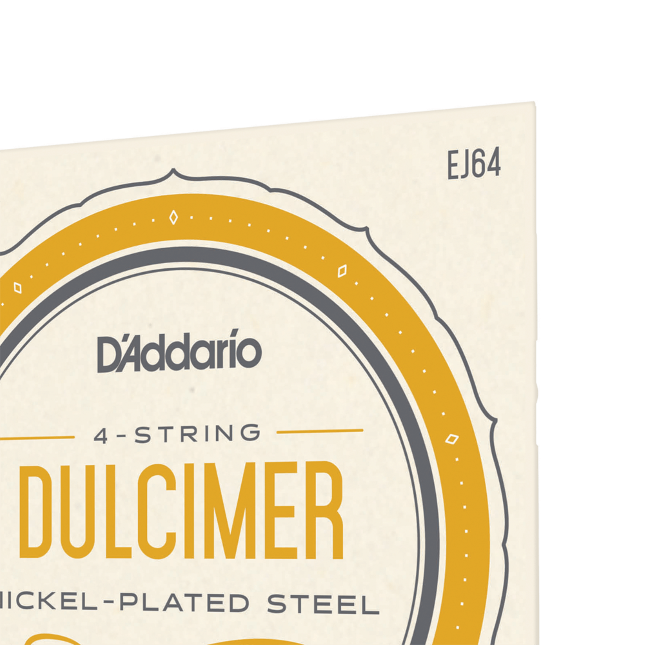 D'Addario EJ64, 4-String Dulcimer Set, 12-12-14-22