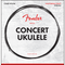 Fender Concert/Soprano Ukulele Strings. Hi Quality Set of Four P/N 0730090403