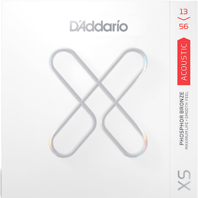 D'Addario XS Acoustic Phosphor Bronze, Medium, 13-56. P/N XSAPB1356