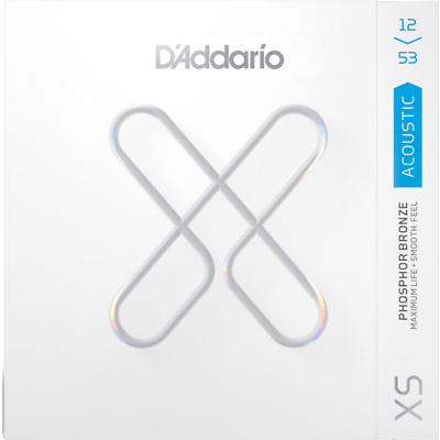 D'Addario XS Acoustic Phosphor Bronze, Light, 12-53. P/N XSAPB1253