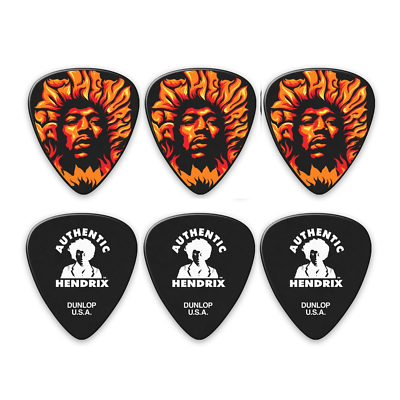 Plectrums By Dunlop Hendrix Dunlop Voodoo Fire Heavy Plectrums JHP14HV