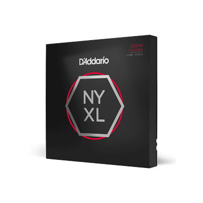 Bass Strings By D'Addario NYXL55110, Set Long Scale, Heavy, 55-110