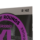 Stainless Steel Electric Guitar Strings 9-42 By D'Addario, EHR320 Half Rounds