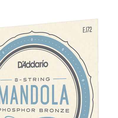 Mandola Strings, Phosphor Bronze Wound Loop End, 8 String Set, D'Addario EJ72