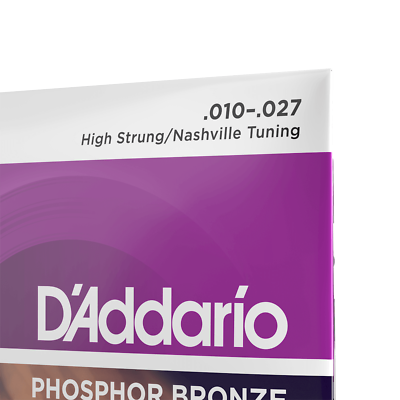 High Strung Nashville Tuning , D'Addario EJ38H Phosphor Bronze Acoustic Strings