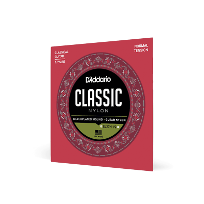1/2 Scale Classical Strings, D'Addario EJ27N1/2 Student Classic, Normal Tension
