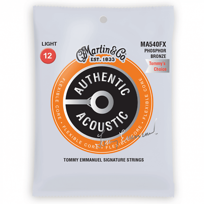 Acoustic Guitar Strings By Martin Tommy Emmanuel Signature MA540FX 1254