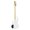 Aria RSB 618/4 Bass, White + Anodised Gold Scratchplate. Maple Neck/Fretboard