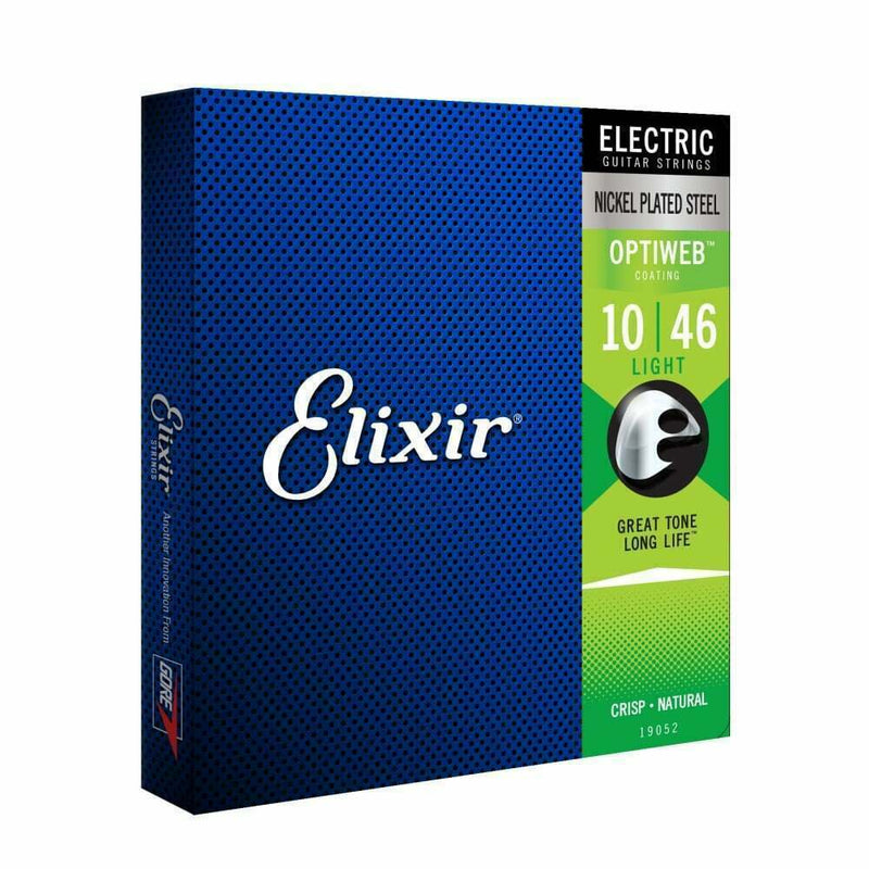 Elixir Electric Optiweb Light 10 - 46 Electric Guitar Strings P/No:- E19052