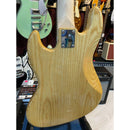 Vintage VJ75 ReIssued Maple Fingerboard Bass Guitar ~ 5-String - Natural Ash