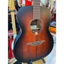 LAG T70 Tramontane Auditorium Size Acoustic Guitar, Black and Brown + Gig Bag