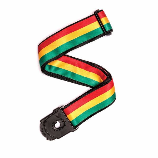 D'Addario Planet Lock Guitar Strap - Jamaica. P/No -50PLA06