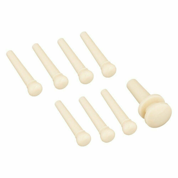 D'Addario Plastic Bridge Pins with End Pin Set Ivory - PWPS11