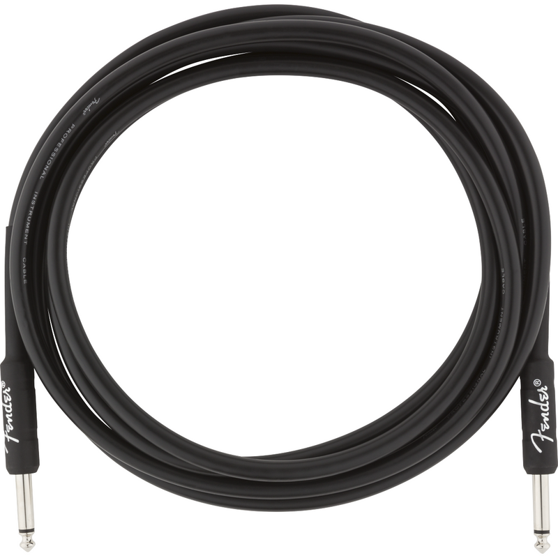 Fender Pro Series Instrument Cable, Straight-Angle 10ft Black P/N 0990820024