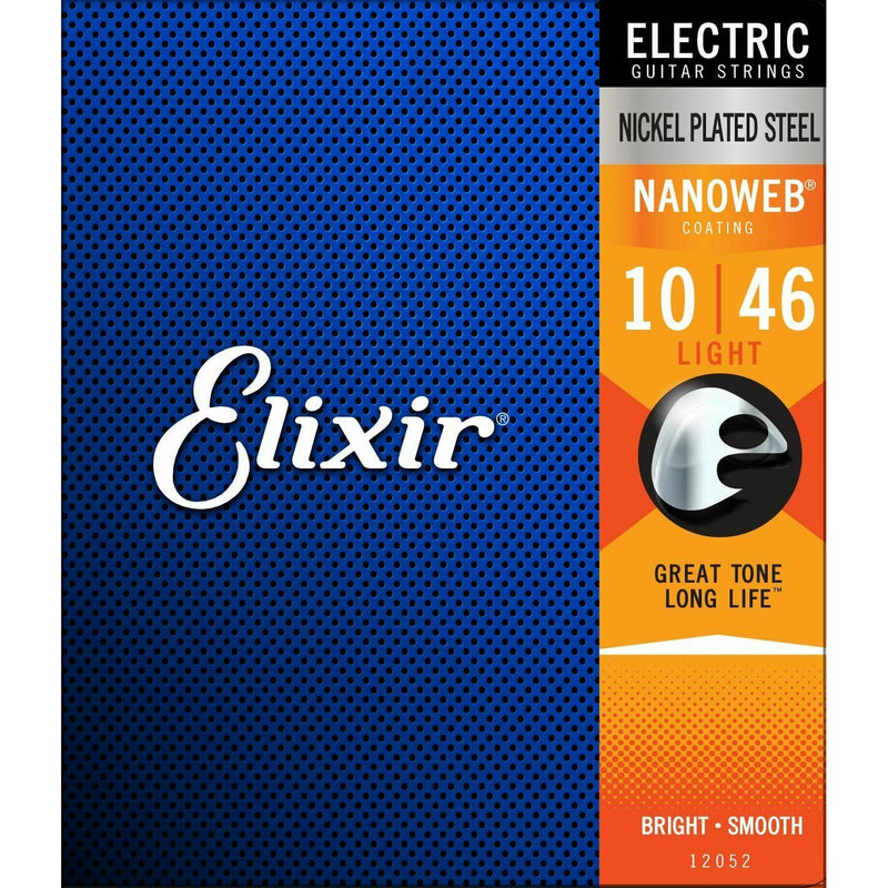 Elixir Nanoweb 12052 Nickel Wound Anti-Rust 10-46 Electric Guitar Strings