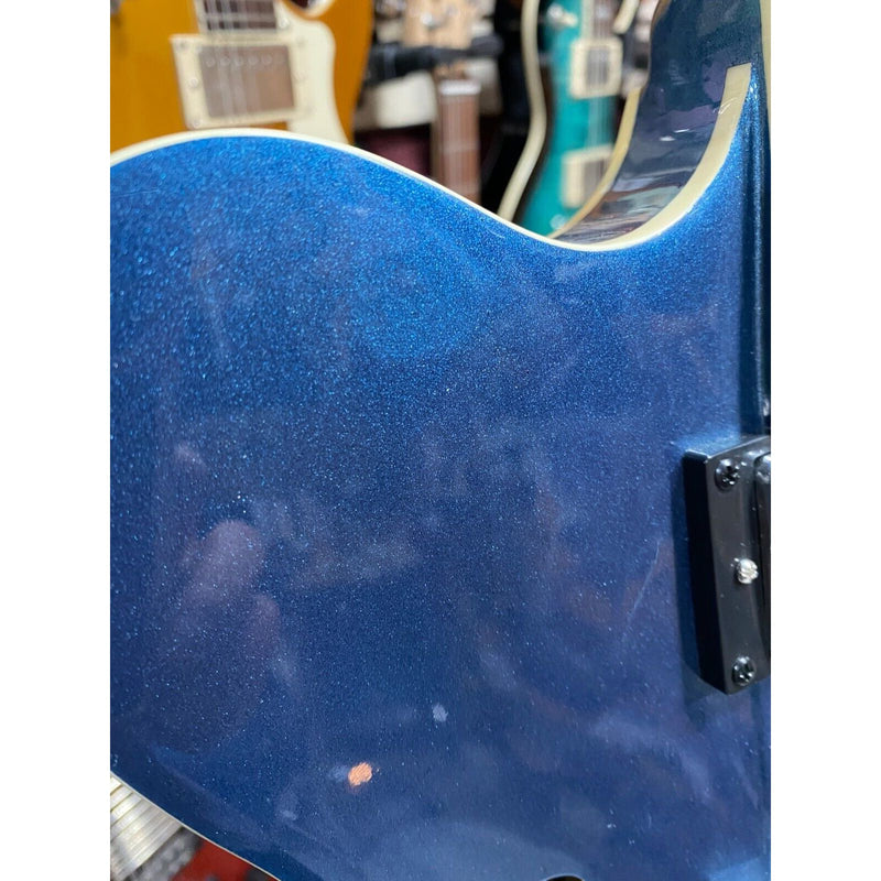 Hofner Verythin 2021 - Pearl Blue Gloss, Custom Dot Inlays, Secondhand