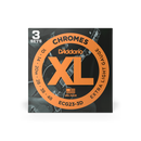D'Addario ECG23-3D Flat Wound Extra Light Electric Guitar Strings, 3 PACK, 10/48