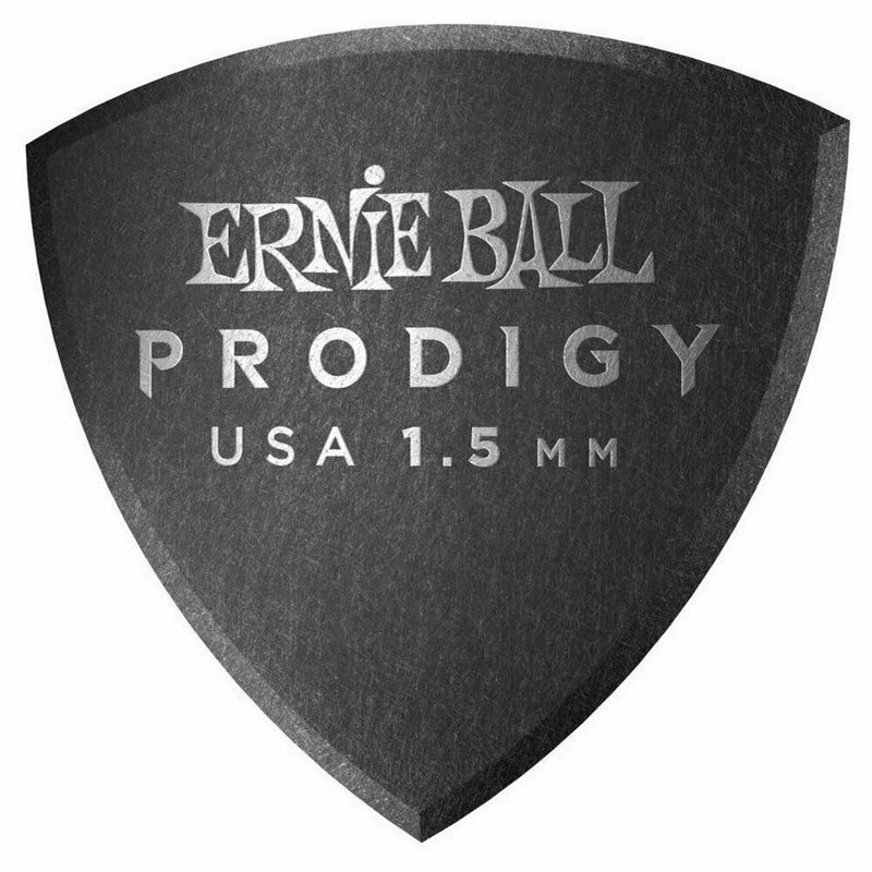 Ernie Ball 'Prodigy' Plectrum Multipack, 1.5mm Black, 6 Pack. P/N; P09342