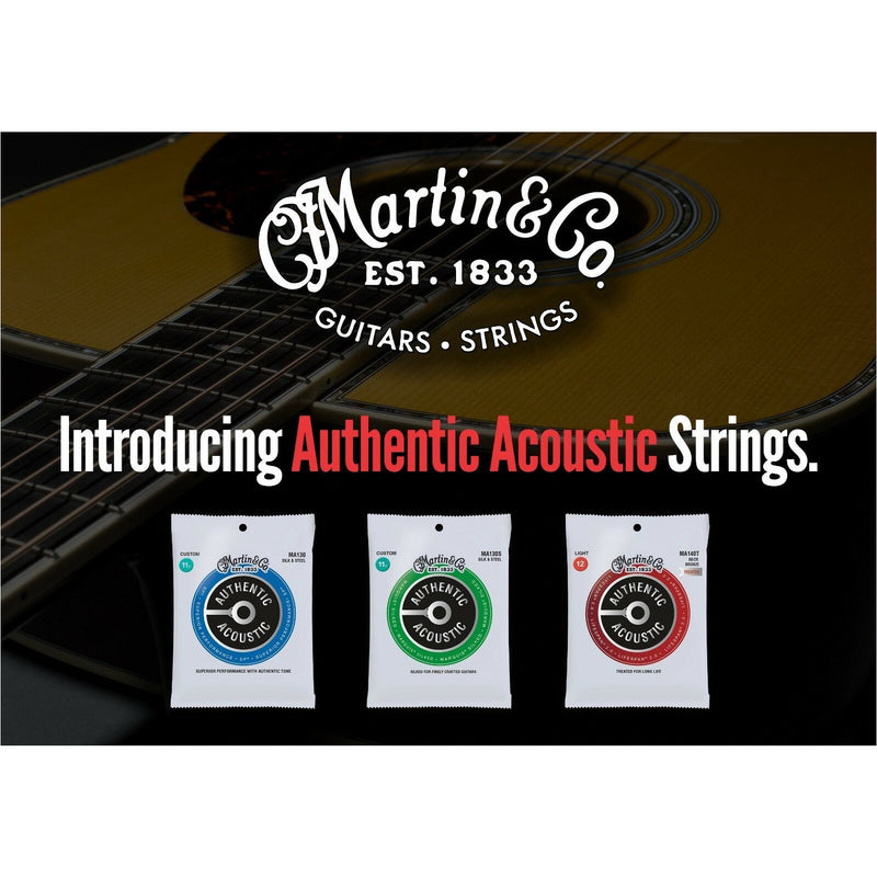 Acoustic Guitar Strings By Martin MA130 SP Silk & Steel Custom, 11.5-47