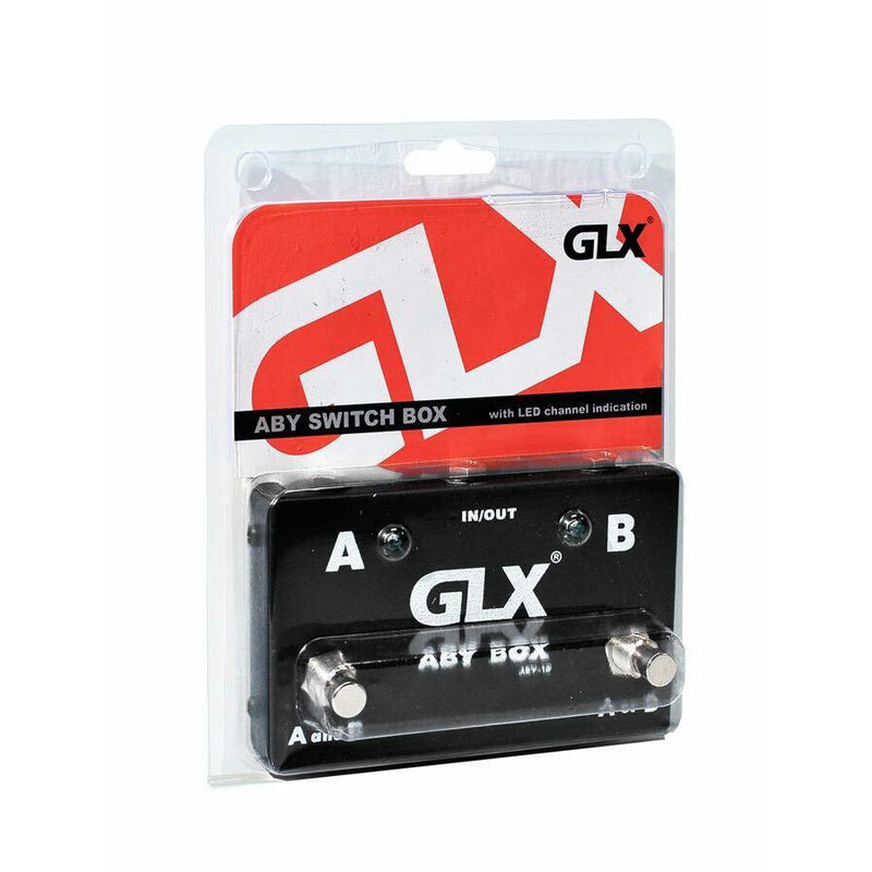 ABY Switch Box. 2 Guitars To 1 Amp, 1 Guitar To 2 Amps. By GLX P/N ABY-10