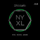 D'Addario NYNW017 NYXL Nickel Wound Electric Guitar Single String, X 2 Strings