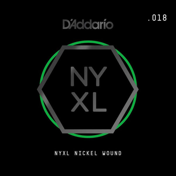 D'Addario NYNW017 NYXL Nickel Wound Electric Guitar Single String, X 2 Strings