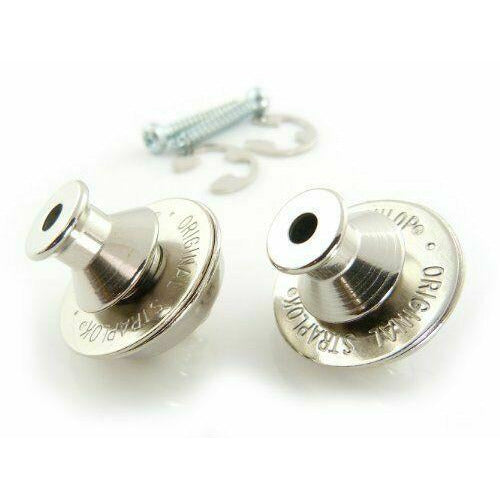 Jim Dunlop Nickel Strap Locks Dual Design . Professional Quality. JD-SLS1031N