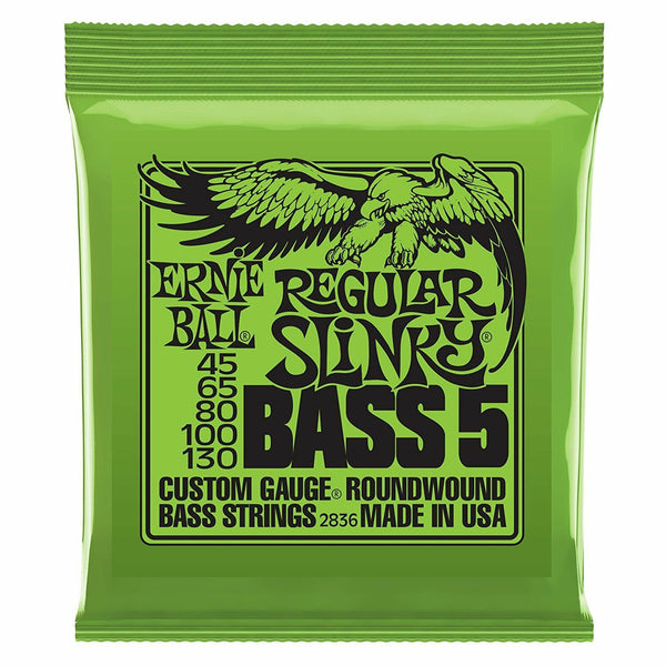 Ernie Ball Regular Slinky 5 String Electric Bass Guitar Strings 45-130.P/No:2836