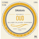 D'Addario EJ95A Arabic Oud Strings. Silver Wound on Nylon. Tuning : CCGGDDAAFFC