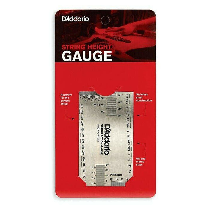 D'Addario String Height Gauge PW-SHG-01 Suitable For Most Guitars