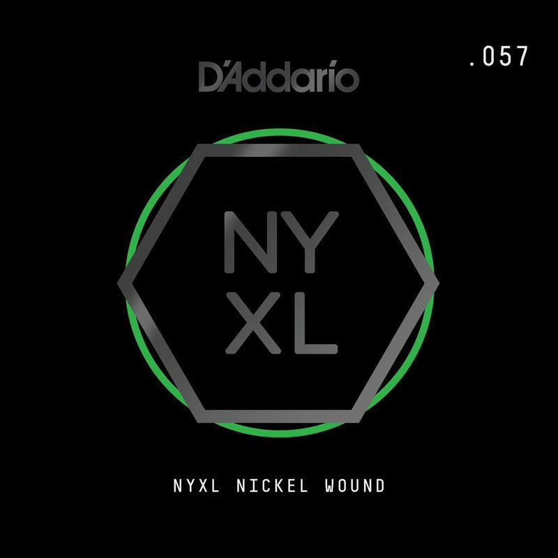 D'Addario NYNW057 NYXL Nickel Wound Electric Guitar Single String, X 2 Strings